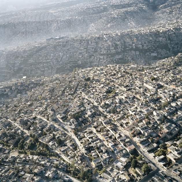 &copy; Pablo Lopez Luz. Vista A&eacute;rea de la Ciudad de Mexico, XIII 2006
from the Terrazo series 2006, archival pigment print, 100 x 100 cm.