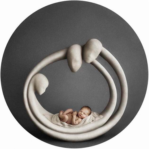 © Kelly Brown. “I created this sculpture to tell baby Payson’s story of being welcomed by her new family.”