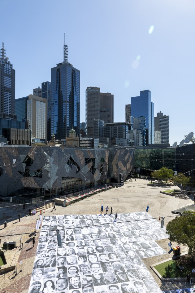 Photo 2021 installation at Federation Square Melbourne. Image J Forsyth &ndash; supplied by PHOTO 2024