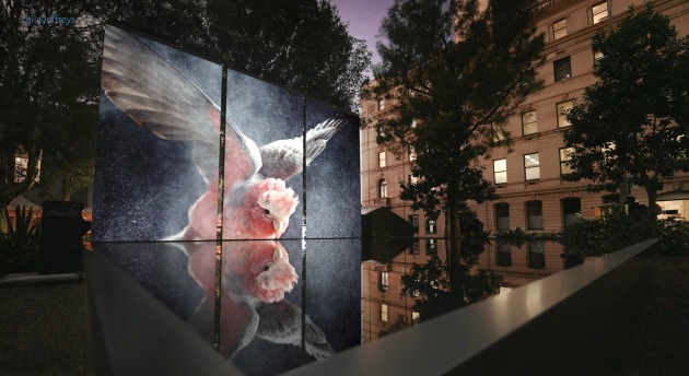 'Temple' - Leila Jeffreys x Melvin J. Montalban for Vivid Sydney - Installation. Image Leila Jeffreys